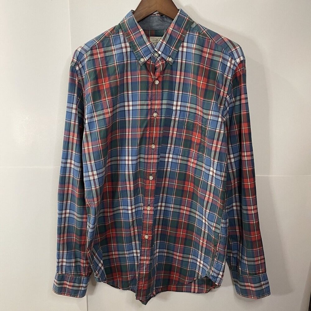 J. CREW - EUC Classic 2-Ply Cotton Button Down Shirt - Tartan Plaid